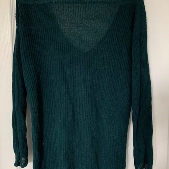 Aritzia Babaton "Jarrod" linen & silk green sweater (size XXS) - Picture 4 of 4